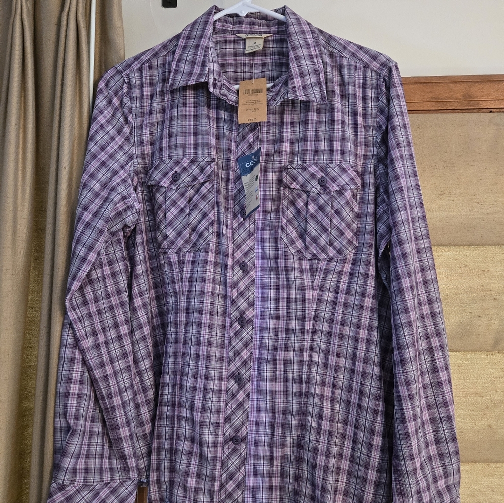 Duluth trading womens long sleeve coolong flannel shirt